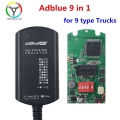 Newest A+ Full Chip Adblue 9 in 1 Upgrade Adblue 9in1 for 9 Trucks Ad Blue Emulator Heavy Duty No Need Any Software|adblue emula