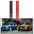 2Pcs Black White Red Vinyl Car Bonnet Stripes Hood Sticker Cover Decal dWm2754536 Fit For BMW MINI Cooper R50 R53 R56 R55|Car St