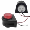 Truck Light System 2PCs 10 30V Wearproof 12 LED Truck Flat Side Marker Lights Replacement Other Vehicle Parts|Truck Light System