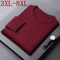 8XL 7XL 6XL 2021 New Cashmere Sweater Men Clothing Top Quality Male Pullover Sweaters Keep Warm Pull Homme Business Mens Jumper|