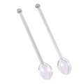 1pc Clear Glass Stirring Coffee Spoon Tea Spoon Dinnerware Eco-friendly Tableware Gift - Coffee Scoops - Officematics.com