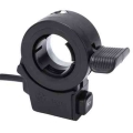 Electric Bike Thumb Throttle with Horn Switch E bike Waterproof Throttle Accelerator with Bell Button Electric Bicycle Accessory