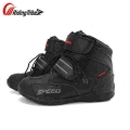 Riding Tribe Motorcycle Boots Microfiber Leather Speed Moto Bike Racing Boot Motorbike Motocross Street Moto Boots - Boots - Off