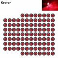 100PCS 3/4 INCH Round Red LED Light Front Rear Side Marker Indicators Light for Truck Bus Trailer Caravan Boat Motocycle 12V|Tru