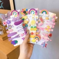 1Set Cartoon Fruits Barrettes Children Girls Sweet Hairpins Fashion Headbands Hair Accessories Hair Clips For Kid Headdress|Wome