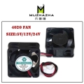 4020 5v 12v 24v Dc Computer Cpu Cooler Mini Cooling Fan 40mm 40x40x20mm Small Exhaust Fan For 3d Printer 2pin 40x40x20mm - 3d Pr