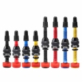 2PCS Bike 40mm 60mm Tubeless Tire F/V Presta Valve Alloy Tubeless Bicycle Presta Valve Stem with Plastic CAP for Road Bike|Valve