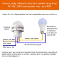 Ac110-240v Automatic Sensor Light Switch Led Pir Infrared Motion Sensor Detection Mini Led Sensitive Night Light Indoor Outdoor