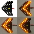 Yccpauto 2pcs 33smd Flowing Rearview Mirror Turn Signal Lights Car Side Indicator Lamp Arrow Steering Light Yellow Red 12v - Sig