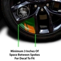 6pcs Reflective Car Wheel Rim Vinyl Stickers Hash Mark Stripe Racing Wheel Hub Decals For Size 18 21" Car Decoration Car St