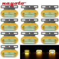 10x 12 LED 24V Truck Side Marker Lights Car External Light Signal Indicator Lamp Warning Tail Light Trailer 3 Modes Lorry|Truck
