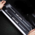 4pcs Car Sticker Door Carbon Leather Fiber Sill Plate For Nissan ALTIMA JUKE LEAF MAXIMA MICRA MURANO NOTE PULSA Car Accessories