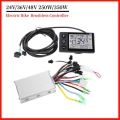 Electric Bike Controller 24v/36v/48v 250w/350w Electric Bicycle E-bike Scooter Brushless Controller With Lcd Display Panel - Ele