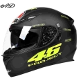 Full Face Off-road Motorcycle Helmet Abs Material Motorcycle Helmet With Led Light Cool Anti-fog Lens Motorcycle Hat Casco Moto