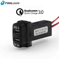 Qc3.0+5v 3a Usb Interface Socket Fast Car Charger,quick Charge Car Charger Use For Mitsubishi,asx,lancer,outlander,pajero - Cabl