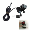 Electric Bicycle Thumb Throttle Display Battery Voltage Switch Power E Bike Finger Thumb Throttle with Key Lock|Electric Bicycle