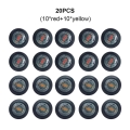 20PCS Car Truck Trailer Mini Small Round LED Bullet Button Side Marker Lights Signal Lamp Waterproof Amber Red Warning Light|Tru