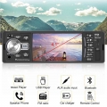 Audio Video Mp5 Player Iso Remote Multicolor Lighting Bluetooth 4.2 1 Din 4.1 Inch Car Radio Tf Usb Fast Charging Auto Parts - C
