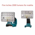 New 18V LED Flashlight Outdoors Spotlight Light for Makita BL1430 BL1830 Lithium Battery USB Outdoor Lighting with USB|Chargers|