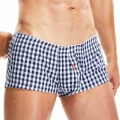 SEOBEAN Cotton short cortos hombres Mens pyjama shorts Tracksuit Plaid U bag Casual Trunks Pajama Shorts|Boxers| - Officematic