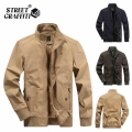 2021 Autumn Men Jackets 100% Cotton Chaqueta Casual Solid Fashion Vintage Warm Vestes Coats High Quality M 5XL Winter Jacket Men