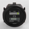 Round LCD Hour Meter With LED Battery Indicator Guage Gauge 12V 24V 36V 48V 72V for Golf Car Tractor Sweeper|battery tester lcd|