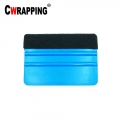 1 Pcs Car Vinyl Film Wrapping Tools Blue Scraper Squeegee Felt Edge Auto Cleaning Scrper Car Styling Stickers Auto Accessories|C
