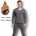 Thermal Underwear Sets For Men Winter Thermo Underwear Long Johns Winter Clothes Men Thick Thermal Clothing Ropa Termica Fleece|