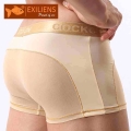 [EXILIENS] Hot Sale Underwear Men Cueca Boxer Mens Transparent Sexy Panties Male Solid Man Underpant Brand Gay Boxers Size M XXL