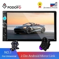 Podofo 2 Din Car Radio 7" Hd Autoradio Multimedia Player 2din Touch Screen Auto Audio Car Stereo Mp5 Bluetooth Usb Tf Fm Ca