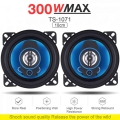 2pcs Durable 4 Inch 2Way 300W Car Speaker Automobile Car HiFi Audio Full Range Frequency Coaxial Speaker High Pitch Loudspeaker|