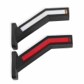2Pcs Car Truck Trailer Side Marker LED Lights Outline Lamp Van Dynamic Red Amber White|Truck Light System| - Officematics.com