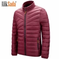 Aliksada Cotton Jacket Men 2021 New Stand Up Collar Cotton Jacket Lightweight parkas Jacket Youth Men's Cotton Jacket Coat M