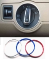 Headlight Switch Decorative Trim Frame Metal Ring For Volkswagen Vw Pq35 Pq46 Golf Jett Mk5 Mk6 Passat B6 B7 Cc Touran Tiguan -