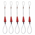 5 Pcs Electrician Push Pullers Duct Red Wire Traction Fish Tape Fastener Tool For Electrical Fish Tape Cable Puller