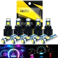 10pcs High Bright T5 W1.2w W3w Pc74 Pc37 Led With Twist Lock Socket Instrument Lights Dashboard Warning Indicator Button Light -