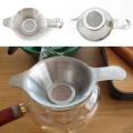 Fine Mesh Tea Strainer Filter Sieve Stainless Steel Tea Strainers Leaf Teapot Spice Filter Kitchen Accessories 2 Sizes - Tea Str
