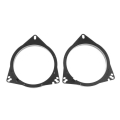 2 Pieces 6.5 Inch Black Plastic Speaker Adapter Mount Bracket Ring For Toyota Universal Solid Horn Pad - Cables, Adapters &
