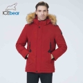 ICEbear 2021 new winter men's warm coat high quality fur collar jackets fashionable male clothing brand clothing MWD20857D|P