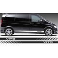 For Mercedes Vito Racing Side Stripes Logo Decals Stickers Vinyl Graphics Tu-38 - Car Stickers - Officematics.com