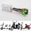 E Bike Sine Wave Brushless Controller 36V 48V 52V 350W For Electric Scooter Bicycle With Headlight Horn Brake Light Control Line