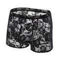 Lace Underwear Men Sexy See Through Panties Boxers Penis Pouch Long Leg Hollow Out Mesh Mens Transparent Underpants Boxer Shorts