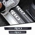 4pcs car threshold Protect Car accessories interior For KIA RIO 2 3 4 5 Xline x line Car sticker|Interior Mouldings| - Officem