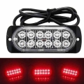 12LED Off Road Car Trucks Safety Urgent Working Fog Red Light 12V 24V 36W Super Bright LED Work Light Driving Fog SUV Boat Lamp|