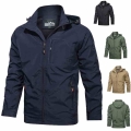 Camping Hiking Jacket Men Spring Autumn Outdoor Sports Breathable Coats Climbing Trekking Windbreaker Travel Waterproof Jacket|J