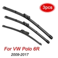 MIDOON Wiper Front Rear Wiper Blades Set For VW Polo 6R Hatchback 2009 2017 Windshield Windscreen Window 24"+16"+11&qu