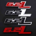 Metal Car Stickers Emblem Auto Trunk Badge Decals for Ford F150 6.2L Chevrolet C7 Camaro 2011 2015 6.2 L Car Styling Accessories