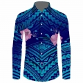 Plus Size 6XL Polynesian Men Tops Long Sleeve Shirts Samoan Summer Viking Autumn Custom Print Puletasi Classics High Quality|Dre