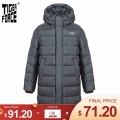 Tiger Force 2020 Men's Winter Jacket with Hooded Dark gray long Thick Business Casual Sports Thick Parka men coat 70701|Par