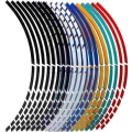 New Car Wheel Tire Stickers Auto 17"18" Strips Reflective Rim Tape Motorcycle Decoration Sticker Auto Decals Sticker|D